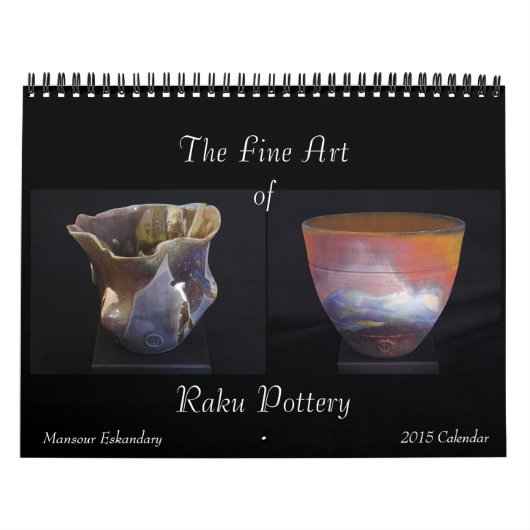 Fine Art Raku Pottery Kalender 2015 (Titelbild)