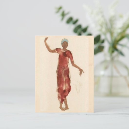 Fine Art ~ Rodin's Cambodia Dancer c1906 Postkarte (Stehend Vorderseite)