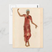 Fine Art ~ Rodin's Cambodia Dancer c1906 Postkarte (Vorne/Hinten)