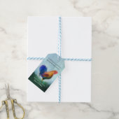 Fine Art Rooster Painting Herzlichen Glückwunsch T Geschenkanhänger (Mit Garn)