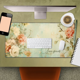 Fine Art Rose Blumendesign Schreibtischunterlage