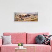 Fine Art Roundup von Charles Marion Russell Leinwanddruck (Insitu (Wohnzimmer))