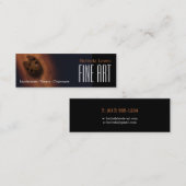 Fine Art | Sepia Oil Painter Mini Visitenkarte (Vorne/Hinten)