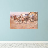 Fine Art Smoke von a 45 von Charles Marion Russell Leinwanddruck (Insitu (Holzboden))