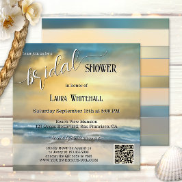 Fine Art Stormy Beach Bridal Shower Einladung