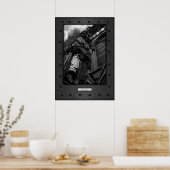 Fine Art, The Cleric, riveted Steel Frame Effect Poster (Küche)