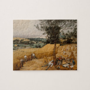 Fine Art The Harvesters 1565 Pieter Bruegel Puzzle