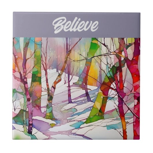 Fine Art Tiles "glauben" Fliese (Vorderseite)