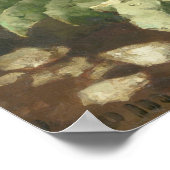 Fine Art Vintag White Roses Ölgemälde Poster (Ecke)