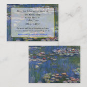 Fine Art Water Lilies Hochzeitskarten Begleitkarte (Vorne/Hinten)