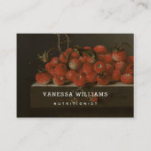 Fine Art Wild Strawberries - Nutritionist Visitenkarte (Vorderseite)