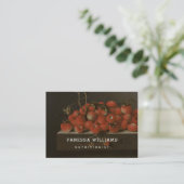 Fine Art Wild Strawberries - Nutritionist Visitenkarte (Stehend Vorderseite)
