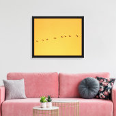 Fine Art Wildlife Fotokrane bei Sonnenuntergang Leinwanddruck (Insitu (Wohnzimmer))