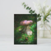 Fine Art, Woodland Mushroom - Penny Bun, Porcino Postkarte (Stehend Vorderseite)