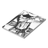 Fine Art zeichnend hübscher Cowboy Body Builder Notizblock (Rotiert)