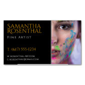 Fine Artist | BERUFLICH Magnetische Visitenkarte (Vorderseite)