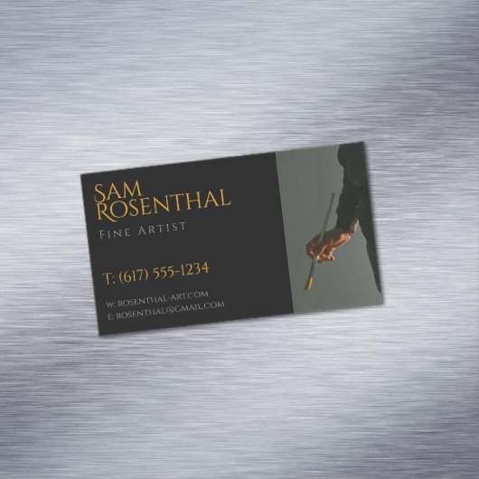 Fine Artist | BERUFLICH Magnetische Visitenkarte (Beispiel)
