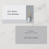 Fine Artist Paint Brushes Business Card Visitenkarte (Vorne/Hinten)