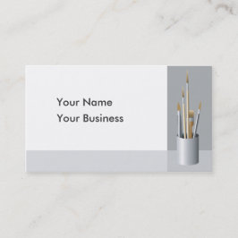 Fine Artist Paint Brushes Business Card Visitenkarte