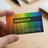 Fine Artist - Stilvolle Rainbow Colors Visitenkarte
