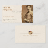 Fine Artist | VINTAG BERUFLICH Visitenkarte (Vorne/Hinten)