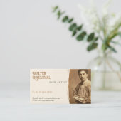 Fine Artist | VINTAG BERUFLICH Visitenkarte (Stehend Vorderseite)