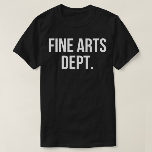 Fine Arts Dept T-Shirt (Design vorne)