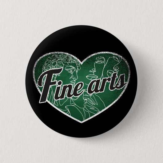 Fine Arts Retro Heart Blackboard Liebe Button (Vorderseite)