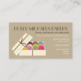 Fine Baker Business Card - Ein Dutzend Macarons Visitenkarte