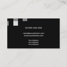 Fine Black Contemporary Transparency Visitenkarte