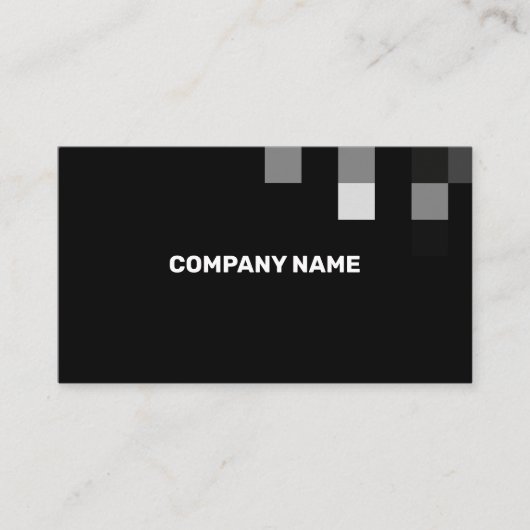 Fine Black Contemporary Transparency Visitenkarte (Vorderseite)