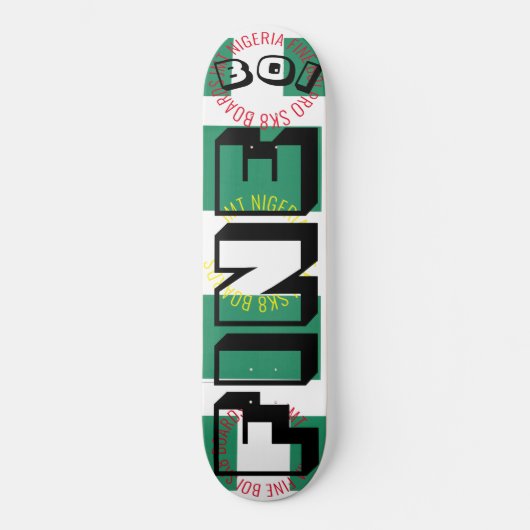 FINE BOI JMT NIGERIA 8 1/4" Skateboarddecke Skateboard (Vorderseite)