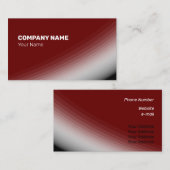 Fine Bordeaux White Black Shades und Rays Visitenkarte (Vorne/Hinten)