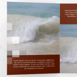 Fine Bordeaux zeitgenössische Transparenz Dreifach Gefaltete Karte