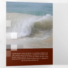 Fine Bordeaux zeitgenössische Transparenz Dreifach Gefaltete Karte