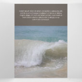 Fine Brown Contemporary Transparency Dreifach Gefaltete Karte (Innenseite Mitte)