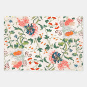 Fine Chinese silk flower design mid 18th century Geschenkpapier Set (Vorderseite 2)