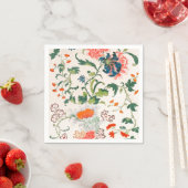 Fine Chinese silk flower design mid 18th century Serviette (Beispiel)