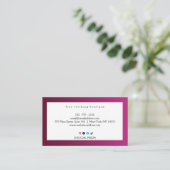 Fine Clothing Boutique Business Card Modern Visitenkarte (Stehend Vorderseite)