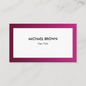 Fine Clothing Boutique Business Card Modern Visitenkarte (Rückseite)