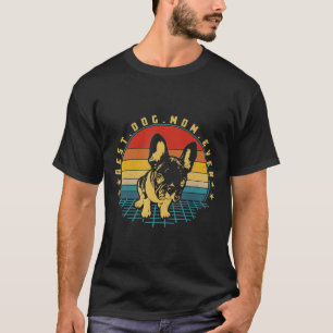 Fine Distressed Retro Vintager französischer Bulld T-Shirt