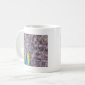 Fine Feather Peacock Paating Plumage Kaffeetasse (Vorderseite Links)