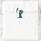 Fine Feathers Quadratischer Aufkleber (Tasche)