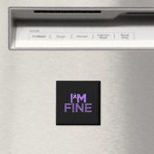 Fine Fibromyalgie Warrior Fibro Awareness Lila R Magnet (In Situ (Geschirrspüler))