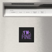 Fine Fibromyalgie Warrior Fibro Awareness Lila R Magnet (In Situ (Geschirrspüler))