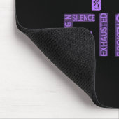 Fine Fibromyalgie Warrior Fibro Awareness Lila R Mousepad (Ecke)