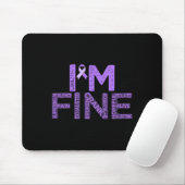 Fine Fibromyalgie Warrior Fibro Awareness Lila R Mousepad (Mit Mouse)