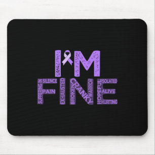 Fine Fibromyalgie Warrior Fibro Awareness Lila R Mousepad