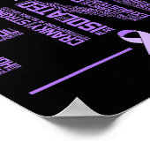 Fine Fibromyalgie Warrior Fibro Awareness Lila R Poster (Ecke)