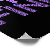 Fine Fibromyalgie Warrior Fibro Awareness Lila R Poster (Ecke)